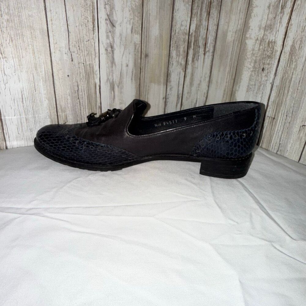 Stuart Weitzman Genuine Leather & Python Embossed… - image 4